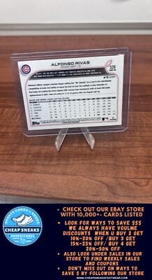 Cheap Sneaks Footwear/Sports Cards Baseball Card Alfonso Rivas (RC) 2022 Topps #526 Chicago Cubs
