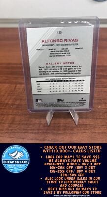 Cheap Sneaks Footwear/Sports Cards Baseball Card Alfonso Rivas (RC) 2022 Topps Gallery #123 Chicago Cubs