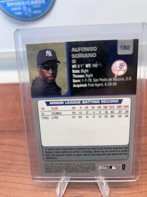 Cheap Sneaks Footwear/Sports Cards Baseball Card Alfonso Soriano 2001 Stadium Club #182 New York Yankees