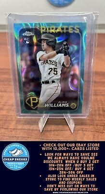 Cheap Sneaks Footwear/Sports Cards Baseball Card Alika Williams RC 2024 Topps Chrome Aqua Lava Refractors #34 /199