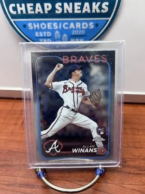 Cheap Sneaks Footwear/Sports Cards Baseball Card Allan Winans RC 2024 Topps Chrome #249 Atlanta Braves