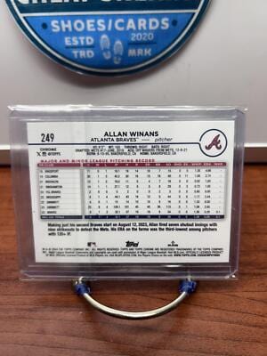 Cheap Sneaks Footwear/Sports Cards Baseball Card Allan Winans RC 2024 Topps Chrome #249 Atlanta Braves