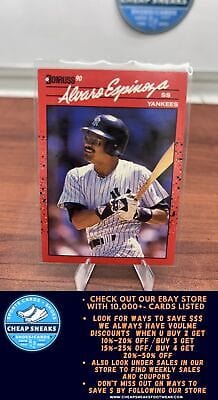Cheap Sneaks Footwear/Sports Cards Baseball Card Alvaro Espinoza 1990 Donruss #245 New York Yankees