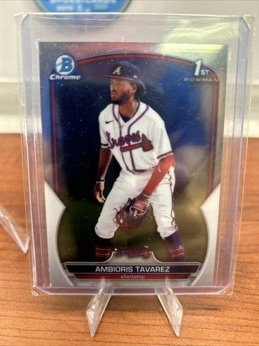 Cheap Sneaks Footwear/Sports Cards Baseball Card Ambioris Tabarez 2023 1st Bowman Chrome Prospect #BCP-33 Atlanta Brave