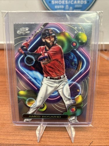 Cheap Sneaks Footwear/Sports Cards Baseball Card Amed Rosario 2023 Topps Cosmic Chrome Baseball # 58 Cleveland Guardian