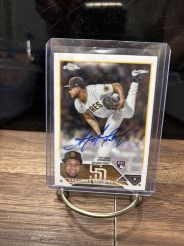Cheap Sneaks Footwear/Sports Cards Baseball Card Anderson Espinoza RC 2023 Topps Chrome Auto San Diego Padres #RA-AE