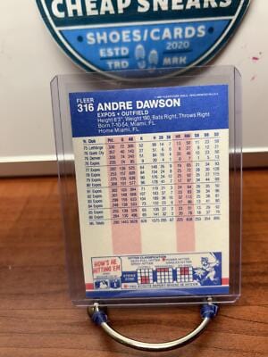 Cheap Sneaks Footwear/Sports Cards Baseball Card Andre Dawson 1987 Fleer Baseball Card #316 Montreal Expos
