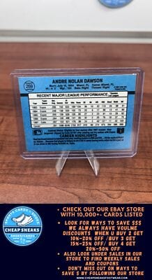 Cheap Sneaks Footwear/Sports Cards Baseball Card Andre Dawson 1988 Donruss #269c Chicago Cubs