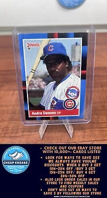 Cheap Sneaks Footwear/Sports Cards Baseball Card Andre Dawson 1988 Donruss #269c Chicago Cubs