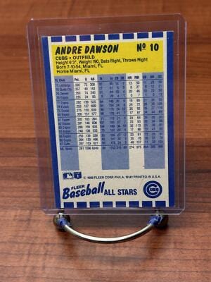 Cheap Sneaks Footwear/Sports Cards Baseball Card Andre Dawson 1988 Fleer Baseball All-Stars #10 Chicago Cubs