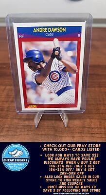 Cheap Sneaks Footwear/Sports Cards Baseball Card Andre Dawson 1990 Score 100 Superstars #74 Chicago Cubs