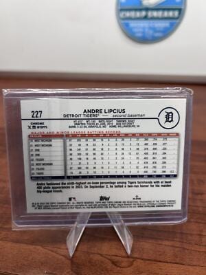 Cheap Sneaks Footwear/Sports Cards Baseball Card Andre Lipcius RC 2024 Topps Chrome Logofractor Edition #227 Detroit Ti