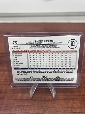 Cheap Sneaks Footwear/Sports Cards Baseball Card Andre Lipcius SN,RC 2024 Topps Chrome Gold Wave Refractors #227 Detroi