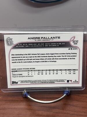 Cheap Sneaks Footwear/Sports Cards Baseball Card Andre Pallante 2022 Topps Chrome Update #USC107 St. Louis Cardinals
