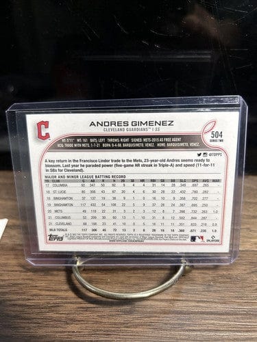 Cheap Sneaks Footwear/Sports Cards Baseball Card Andres Gimenez 2022 Topps Series 2 Cleveland Guardians Baseball Card#5