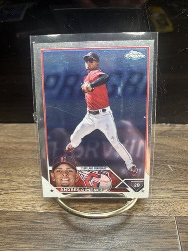 Cheap Sneaks Footwear/Sports Cards Baseball Card Andrés Giménez, Cleveland Guardians - 2023 Topps Chrome