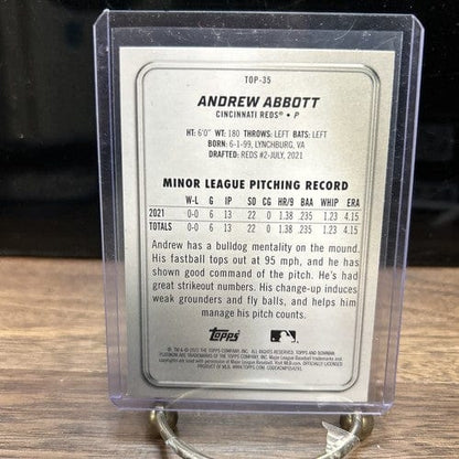 Cheap Sneaks Footwear/Sports Cards Baseball Card Andrew Abbott 2022 Bowman Platinum  Cincinnati Reds Baseball Card#Top-