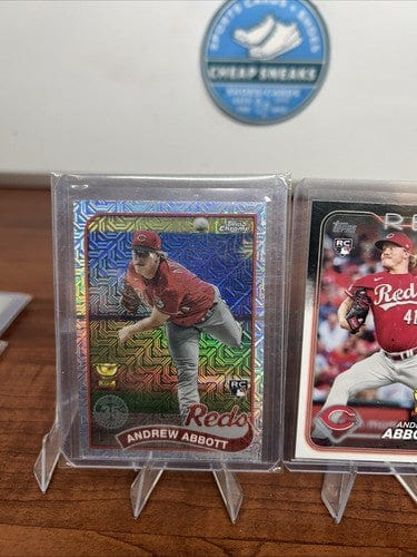 Cheap Sneaks Footwear/Sports Cards Baseball Card Andrew Abbott RC 2024 Topps Chrome Mega/Mojo,2024 Topps Reds