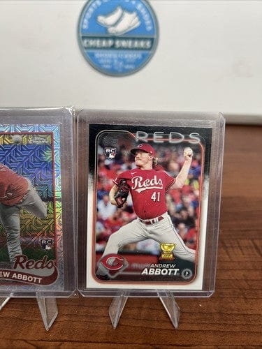 Cheap Sneaks Footwear/Sports Cards Baseball Card Andrew Abbott RC 2024 Topps Chrome Mega/Mojo,2024 Topps Reds