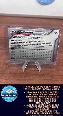 Cheap Sneaks Footwear/Sports Cards Baseball Card Andrew Benintendi 2020 Topps Chrome #57 Boston Red Sox