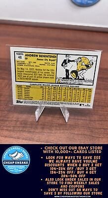 Cheap Sneaks Footwear/Sports Cards Baseball Card Andrew Benintendi SN 2022 Topps Archives Red #48 Kansas City Royals