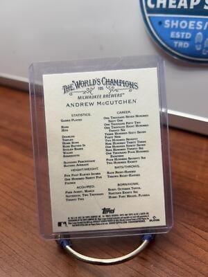 Cheap Sneaks Footwear/Sports Cards Baseball Card Andrew McCutchen 2022 Topps Allen & Ginter #105 Milwaukee Brewers