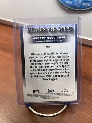 Cheap Sneaks Footwear/Sports Cards Baseball Card Andrew McCutchen 2022 Topps Update Stars of MLB #SMLB-78 Milwaukee Bre