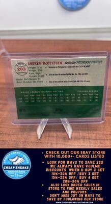 Cheap Sneaks Footwear/Sports Cards Baseball Card Andrew McCutchen 2023 Topps Chrome Platinum Anniversary #203 Pittsburg