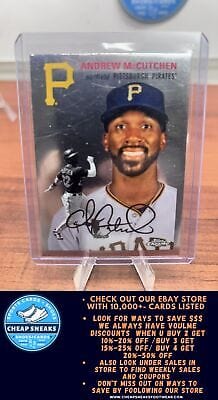 Cheap Sneaks Footwear/Sports Cards Baseball Card Andrew McCutchen 2023 Topps Chrome Platinum Anniversary #203 Pittsburg