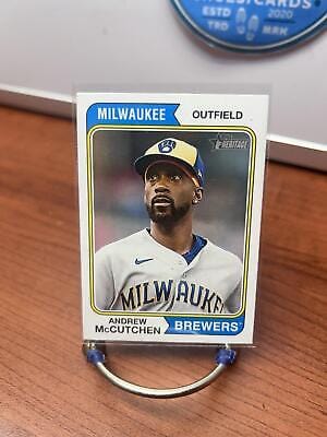 Cheap Sneaks Footwear/Sports Cards Baseball Card Andrew McCutchen 2023 Topps Heritage #283 Milwaukee Brewers