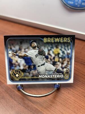 Cheap Sneaks Footwear/Sports Cards Baseball Card Andruw Monasterio 2024 Topps #240 Milwaukee Brewers