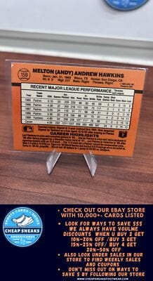 Cheap Sneaks Footwear/Sports Cards Baseball Card Andy Hawkins 1990 Donruss #159 New York Yankees