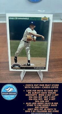 Cheap Sneaks Footwear/Sports Cards Baseball Card Andy Stankiewicz RC 1992 Upper Deck #779 New York Yankees