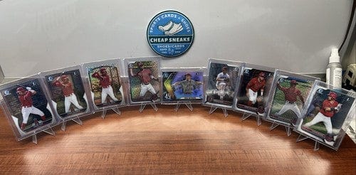 Cheap Sneaks Footwear/Sports Cards Baseball Card Angels 2022/2023 Bowman Chrome Lot Of 9