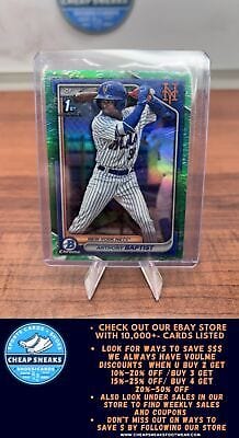 Cheap Sneaks Footwear/Sports Cards Baseball Card Anthony Baptist 2024 Bowman Chrome Prospects Lunar Glow Refractors #BC