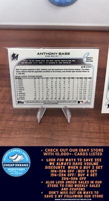 Cheap Sneaks Footwear/Sports Cards Baseball Card Anthony Bass 2022 Topps Update #US227 + Bonus Card