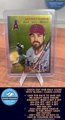Cheap Sneaks Footwear/Sports Cards Baseball Card Anthony Rendon 2023 Topps Chrome Platinum Anniversary #182 Los Angeles