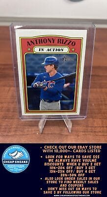 Cheap Sneaks Footwear/Sports Cards Baseball Card Anthony Rizzo 2021 Topps Heritage #176 Chicago Cubs