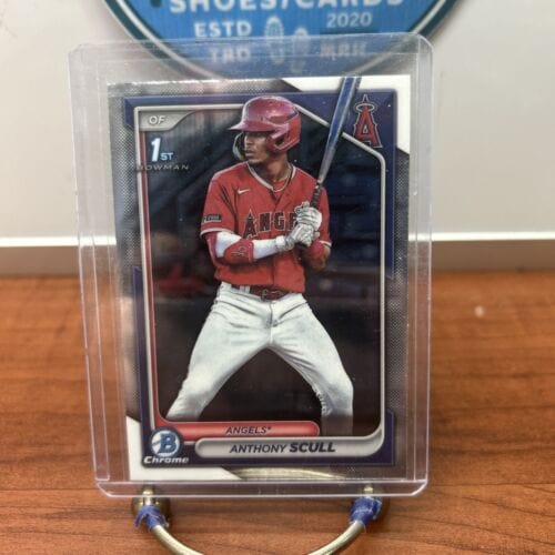 Cheap Sneaks Footwear/Sports Cards Baseball Card Anthony Scull 2024 Bowman Chrome Prospects #BCP-107 Los Angeles Angels