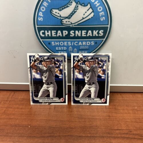 Cheap Sneaks Footwear/Sports Cards Baseball Card Anthony Volpe  2024 Bowman base Paper lot of 2 cards #76 New York Yank