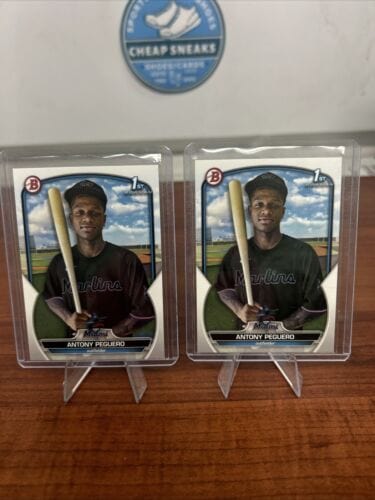 Cheap Sneaks Footwear/Sports Cards Baseball Card Antony Peguero 2023 Bowman  1st Bowman Card #BP-62 Marlins + Bonus Car