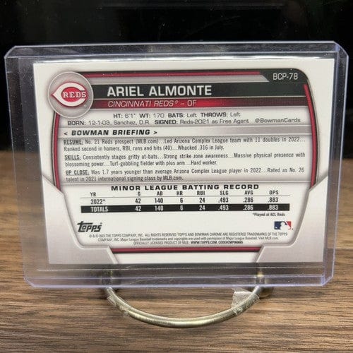 Cheap Sneaks Footwear/Sports Cards Baseball Card Ariel Almonte 2023 1st Bowman Chrome Cincinnati Reds Baseball Card #BC