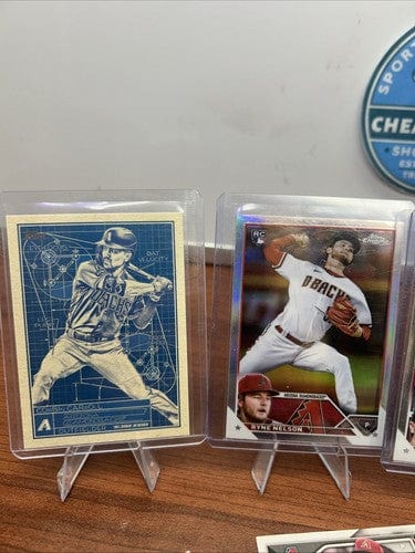 Cheap Sneaks Footwear/Sports Cards Baseball Card Ariz Diamondbacks Corbin Carroll 2023 Topps Chrome RC/Ryan Nelson RC R