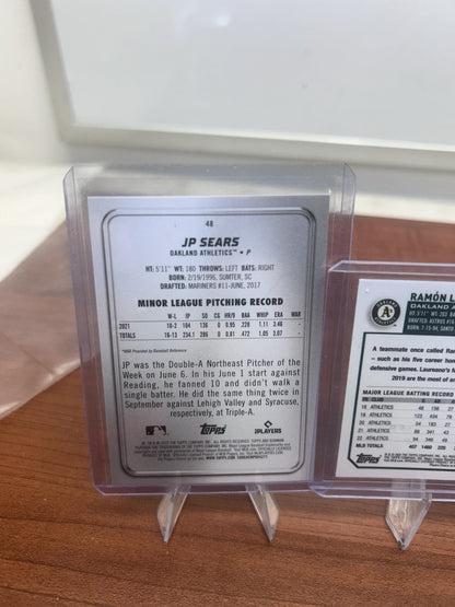 Cheap Sneaks Footwear/Sports Cards Baseball Card Athletics (RC) 2023-24 Topps Chrome, 22-24 Bowman Lot Jacob Wilson, La
