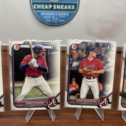 Cheap Sneaks Footwear/Sports Cards Baseball Card Atlanta Braves 2022-23 Bowman Lot (5) Henry, Ritchie, Alvarez, Burkhal