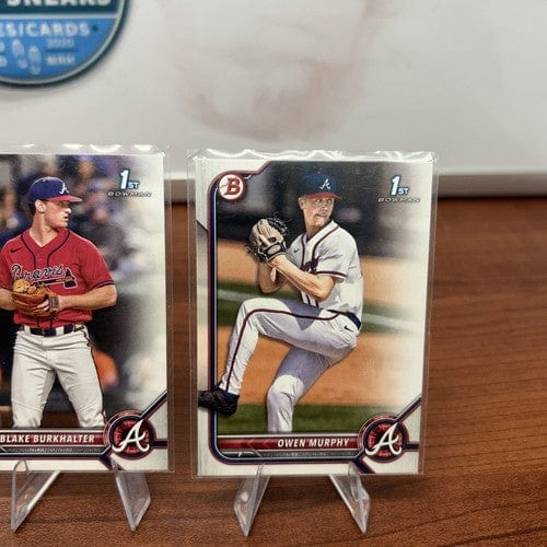Cheap Sneaks Footwear/Sports Cards Baseball Card Atlanta Braves 2022-23 Bowman Lot (5) Henry, Ritchie, Alvarez, Burkhal