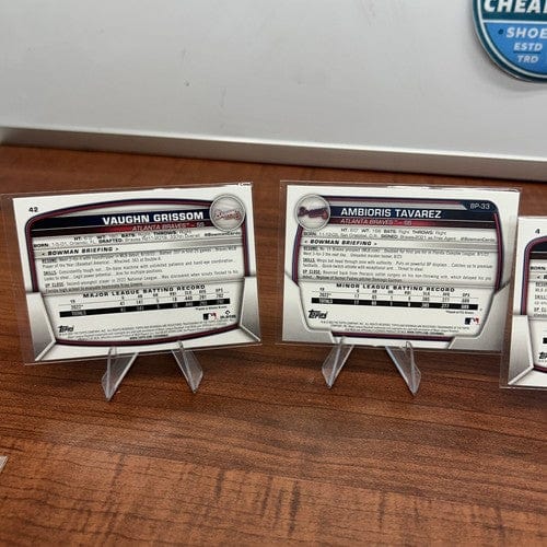 Cheap Sneaks Footwear/Sports Cards Baseball Card Atlanta Braves 2023 Bowman Lot (5) Acuna, Olson, Harris, Tavarez, Gris