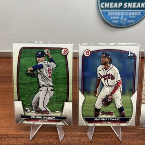 Cheap Sneaks Footwear/Sports Cards Baseball Card Atlanta Braves 2023 Bowman Lot (5) Acuna, Olson, Harris, Tavarez, Gris