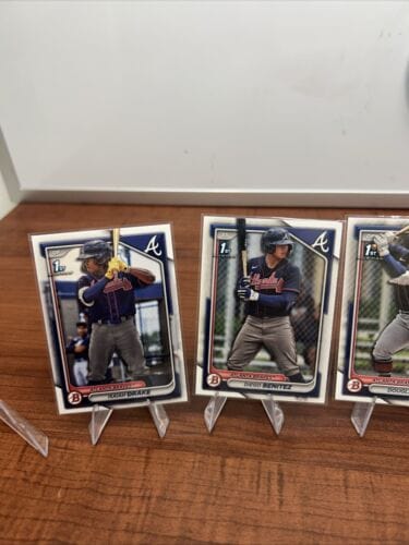 Cheap Sneaks Footwear/Sports Cards Baseball Card Atlanta Braves 2024 Bowman Base Paper  1st Bowman Prospect And Team Lo
