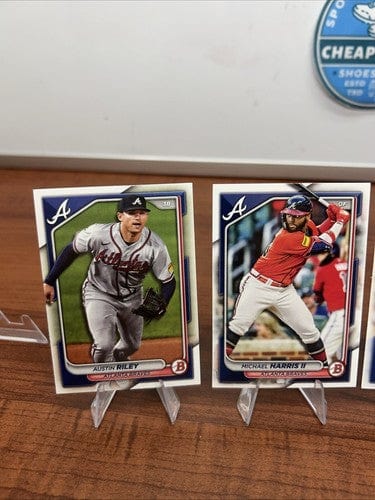 Cheap Sneaks Footwear/Sports Cards Baseball Card Atlanta Braves 2024 Bowman Base Paper   And Team Lot Of (5)Ronald Acun